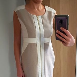 Beige, cream dress, size 6